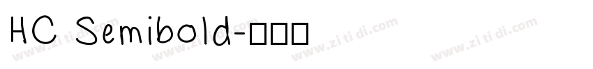 HC Semibold字体转换